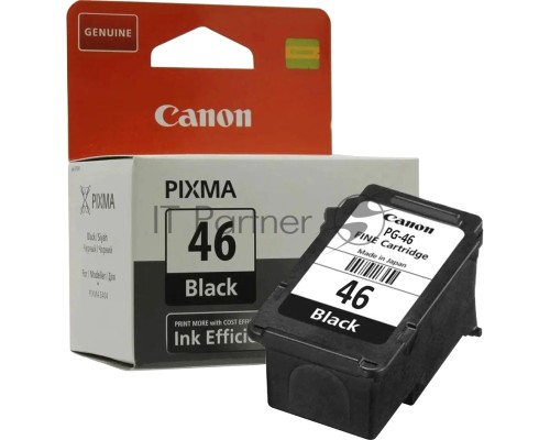 Картридж струйный Canon PG-46 9059B001 черный для Canon Pixma E404/E464 (15мл)