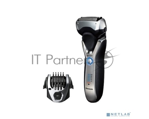 Бритва сетчатая Panasonic ES-RT77-S520 реж.эл.:3 питан.:аккум. серебристый/черный