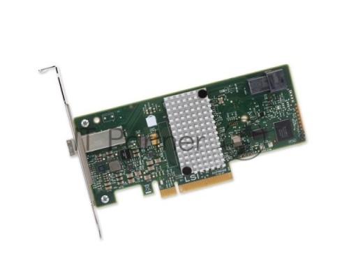 Контроллер LSI 9300-4i4e SGL PCI-E, 4-port int/4-port ext 6Gb/s, SAS Adapter (LSI00348)