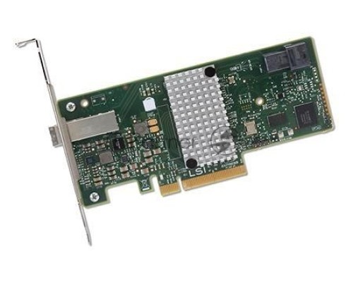 Контроллер LSI 9300-4i4e SGL PCI-E, 4-port int/4-port ext 6Gb/s, SAS Adapter (LSI00348)