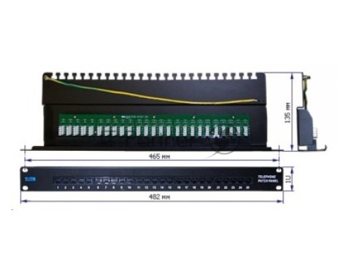 Патч-панель Lanmaster TWT-PP25TEL45 19