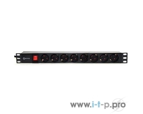 Аксессуар 5bites Блок розеток PDU819P-01 8S / PVC / SWITCH / 1U / 19