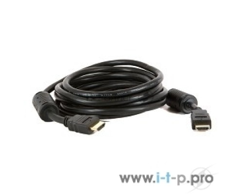 Кабель HDMI / DVI 5bites Кабель 5bites APC-014-100 HDMI M / HDMI M V1.4b, высокоскоростной, ethernet+3D, зол.разъемы, ферр.кольца, 10м.