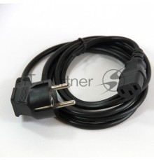 Кабель питания Vcom VDE 3 x 0.50 mm2, с заземлением 1.8м , медный (CE021-CU0.5 EURO-1.8)