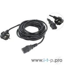 Кабель компьютер-розетка 220V (EURO) <VDE> 3G*0,5mm2 VCOM {CE021-CU} 5м, CE021-CU0.5-5M