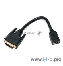 Переходник 5bites Кабель-5bites Адаптер BC-HDF2DVI DVI (24+1) M / HDMI F, зол.разъемы