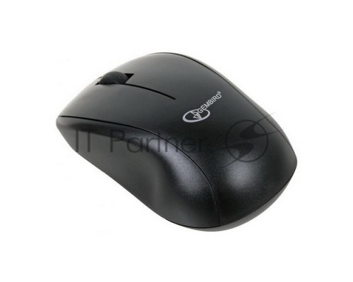 Мышь Gembird MUSW-100 BLACK USB {Мышь беспроводная, 2кн.+колесо-кнопка, 2.4ГГц}