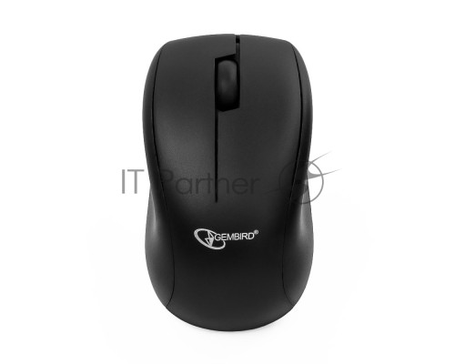 Мышь Gembird MUSW-100 BLACK USB {Мышь беспроводная, 2кн.+колесо-кнопка, 2.4ГГц}