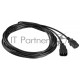 Кабель-удлинитель питания Buro AN23-1008-5 IEC320-C13/IEC320-C14 5м