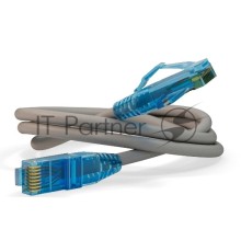 Патч-корд U/UTP, Cat.6, LSZH, 1.5 м, серый