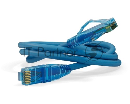 Патч-корд Hyperline PC-LPM-UTP-RJ45-RJ45-C6-2M-LSZH-BL U/UTP, Cat.6, LSZH, 2 м, синий