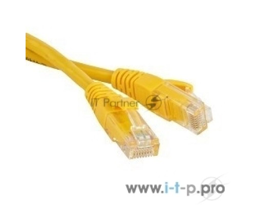 Патч-корд Hyperline U/UTP, Cat.5е, LSZH, 3 м, желтый PC-LPM-UTP-RJ45-RJ45-C5e-3M-LSZH-YL