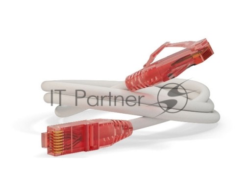 Патч-корд Hyperline U/­UTP, Cat.5е, LSZH, 1 м, белый 