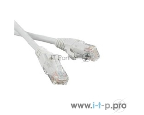 Патч-корд Hyperline U/­UTP, Cat.5е, LSZH, 1 м, белый 