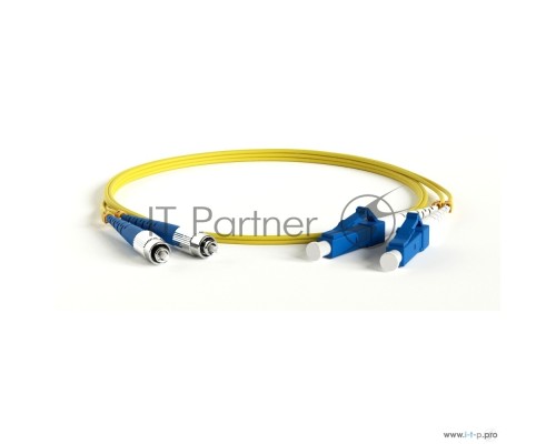 Патч-корд Hyperline волоконно-оптический (шнур) SM 9/125 (OS2), FC/UPC-LC/UPC, duplex, LSZH, 3 м FC-D2-9-FC/UR-LC/UR-H-3M-LSZH-YL (FC-9-FC-LC-UPC-3M)