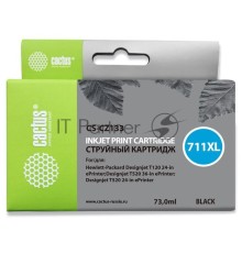 Картридж струйный Cactus CS-CZ133 №711 черный (73 мл) для HP DesignJet T120/T520