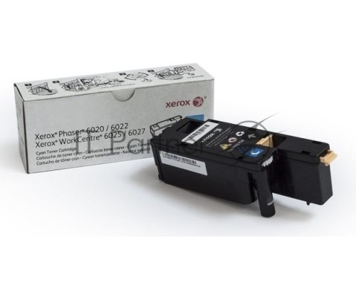 Картридж лазерный XEROX 106R02760 голубой для Phaser 6020/22/WC 6025/27 (1000 стр.)(Channels)