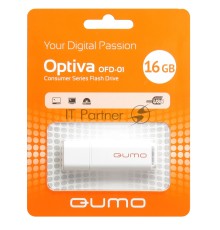 Флэш Диск QUMO 16GB Optiva 01 White QM16GUD-OP1-white