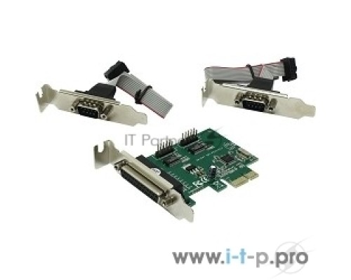 Контроллер ORIENT XWT-PE2S1PLP OEM  PCI-E to COM 2-port + LPT 1-port (WCH CH382) Low Profile