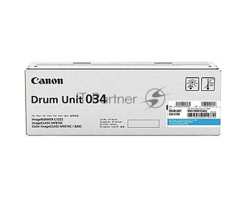 Фотобарабан Canon C-EXV034C cyan голубой, 34000 стр, для iR C1225/iF