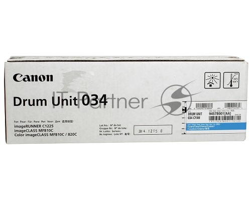 Фотобарабан Canon C-EXV034C cyan голубой, 34000 стр, для iR C1225/iF