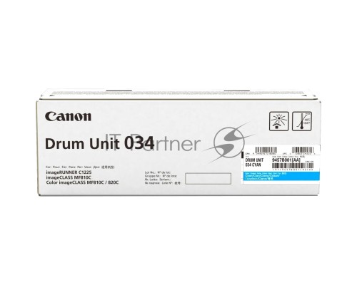 Фотобарабан Canon C-EXV034C cyan голубой, 34000 стр, для iR C1225/iF