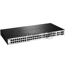 Сетевое оборудование D-Link DES-1210-52/ME/C1A Управляемый коммутатор 2 уровня с 48 портами 10/100Base-TX и 4 комбо-портами 1000Base-T/SFP