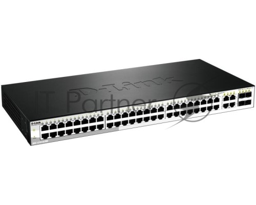 Сетевое оборудование D-Link DES-1210-52/ME/C1A Управляемый коммутатор 2 уровня с 48 портами 10/100Base-TX и 4 комбо-портами 1000Base-T/SFP