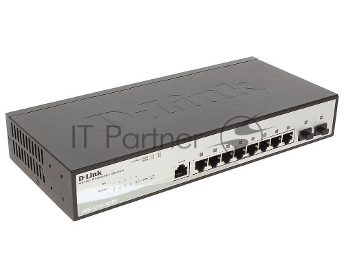 Сетевое оборудование D-Link DGS-1210-10/ME/A1A Коммутатор 2 уровня с 8 портами 10/100/1000Base-T и 2 портами 1000Base-X SFP 