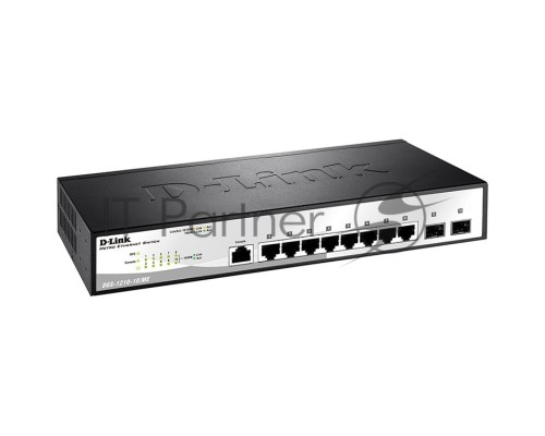 Сетевое оборудование D-Link DGS-1210-10/ME/A1A Коммутатор 2 уровня с 8 портами 10/100/1000Base-T и 2 портами 1000Base-X SFP 