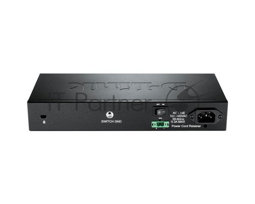 Сетевое оборудование D-Link DGS-1210-10/ME/A1A Коммутатор 2 уровня с 8 портами 10/100/1000Base-T и 2 портами 1000Base-X SFP 