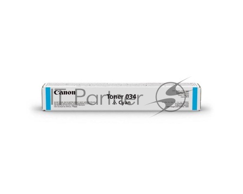 Картридж лазерный Canon 034 (9453B001) голубой (12000 стр.) для Canon iR C1225iF