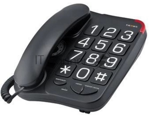 Телефон проводной TELEPHONE TX-201 BLACK TEXET