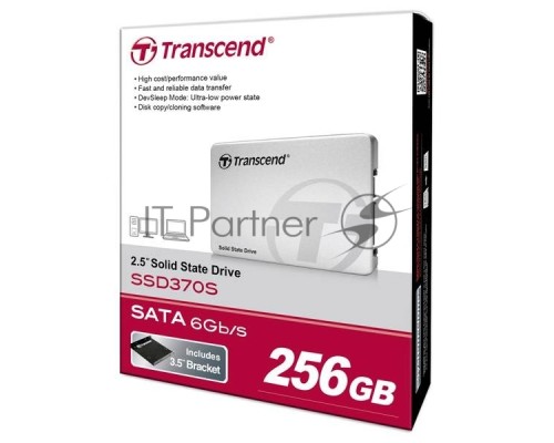 накопитель Transcend SSD 256GB 370 Series TS256GSSD370S {SATA3.0}