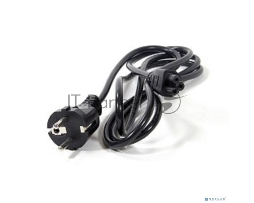 Кабель питания для ноутбуков 1.8m, 3-pin, с заземлением, 220V (Европейский стандарт) Telecom