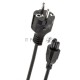 Кабель питания для ноутбуков 1.8m, 3-pin, с заземлением, 220V (Европейский стандарт) Telecom