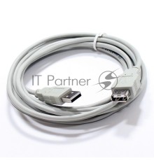 Кабель удлинительный TELECOM (TC6936-3MO-GY) USB2.0 <Am-->Af> 3,0 м 6926123461891