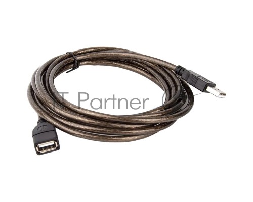 Кабель удлинительный Telecom USB2.0 AM/AF прозрачная изоляция 5.0m