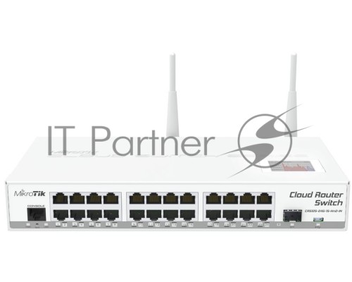Сетевой коммутатор  Mikrotik CRS125-24G-1S-2HnD-IN Сетевой коммутатор Mikrotik CRS125-24G-1S-2HnD-IN, 24x10/100/1000 Mbit/s Gigabit Ethernet with Auto-MDI/X, 1xSFP