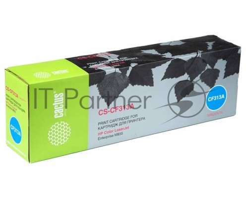 Картридж лазерный Cactus CS-CF313A пурпурный для HP Color LaserJet Enterprise M855 (31500стр.)