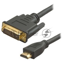 Кабель 5bites APC-073-020 HDMI M /  DVI M (24+1) double link, зол.разъемы, ферр.кольца, 2м.
