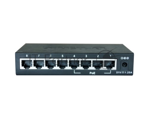 Сетевое оборудование D-Link DES-1008P/C1A Коммутатор 8 портовый 10/100, 4 порта c поддержкой PoE 802.3af