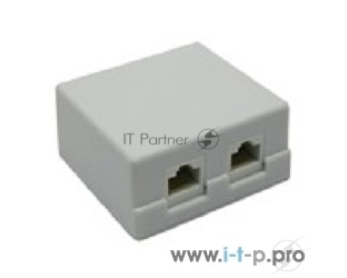 Монтажное оборудование 5bites Розетка LY-SB02-A внешняя RJ-45 5e кат., 2порт.
