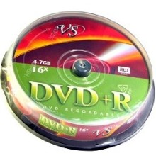 Диски VS DVD+R 4.7Gb, 16x, Cake Box 10шт.(620533)
