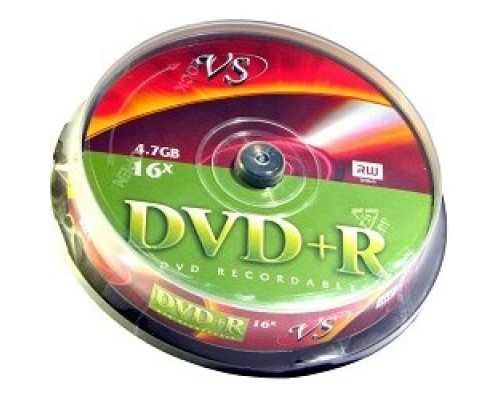 [Диск] Диски VS DVD+R 4.7Gb, 16x, Cake Box 10шт.(620533)