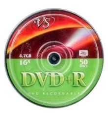 Диски VS DVD+R 4.7Gb, 16x, Cake Box 50шт.(620472)