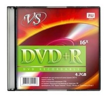 Диски VS DVD+R 4.7Gb, 16x, Slim Case 5шт.(620519)