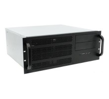 Procase EM439-B-0 черный {4U глубина 390мм, внешн 1x5.25, внутр 4xHDD, MB 12