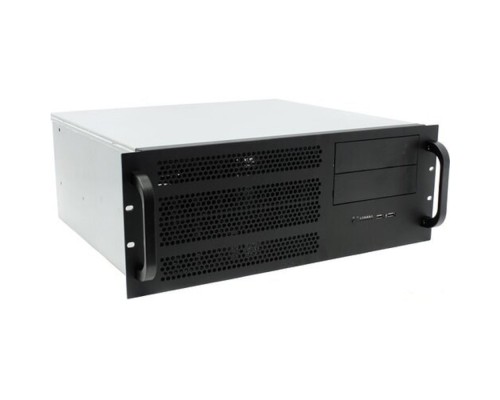 [Корпус] Procase EM439-B-0 черный {4U глубина 390мм, внешн 1x5.25, внутр 4xHDD, MB 12