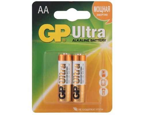 [Батарейка] GP 15AU-CR2 (Ultra) AA (2 шт. в уп-ке) (аналог 11022912)